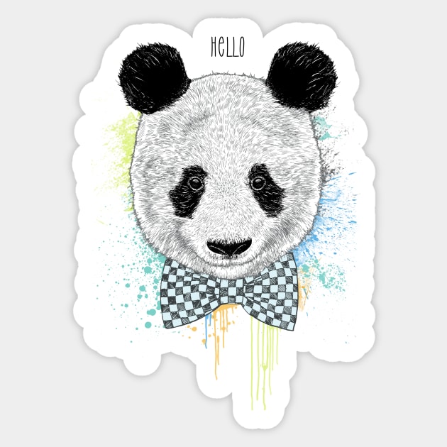 Panda Sticker by rcaldwell